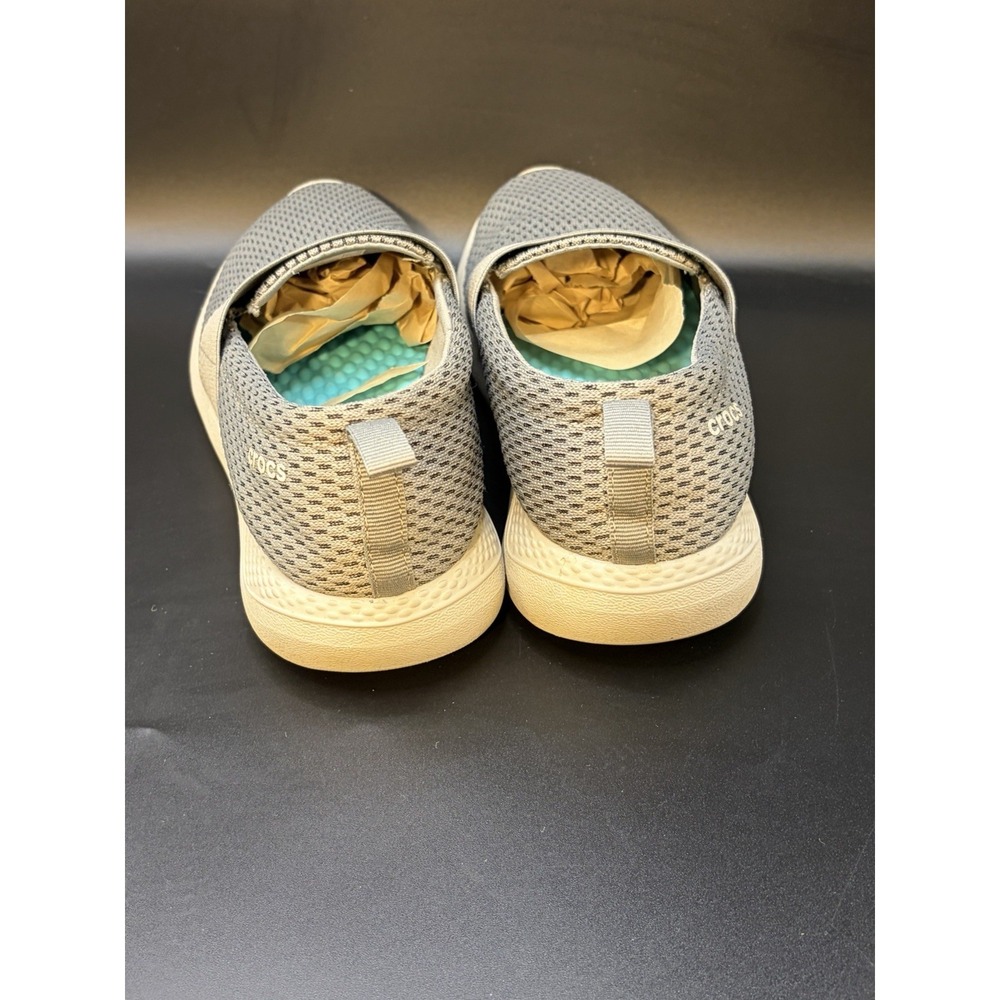 Crocs Literide Womens Size 8 Slip On Sneakers Gray Mesh Shoes 205727 - Picture 3 of 11